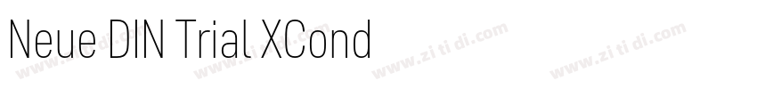 Neue DIN Trial XCond字体转换
